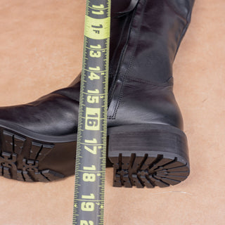 Sam Edelman Women Drina Black Leather Equestrian Classic Riding Knee Boots sz 7
