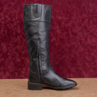 Sam Edelman Women Drina Black Leather Equestrian Classic Riding Knee Boots sz 7