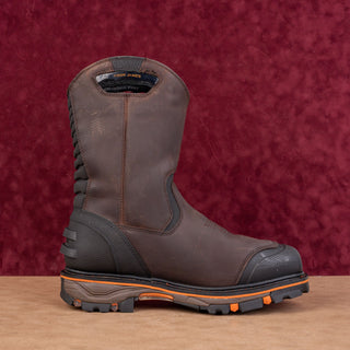 Cody James Men Met Guard Comp Toe Vibram Brown Leather Work Boots 13