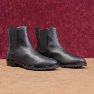 Jack Rogers Women Latham Black Leather Dress Chelsea Ankle Boots sz 11