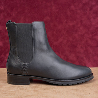 Jack Rogers Women Latham Black Leather Dress Chelsea Ankle Boots sz 11