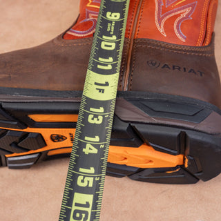 Ariat Work Men Brown Leather WorkHog XT Cottonwood Carbon Toe Work Boots 14 EE