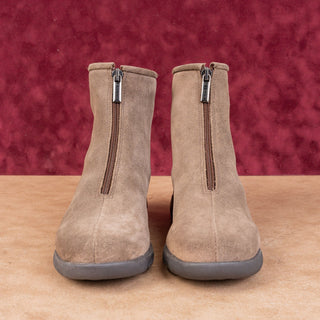 La Canadienne Women Travis Stone Suede Front Zip Waterproof Ankle Boots size 6