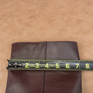 Nordstrom Women Turner Brown Leather Western Zip fashion knee Boots sz 8.5