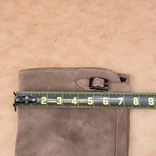 La Canadienne Women Goldey Brown Suede Waterproof Buckle Riding Knee Boots sz 10