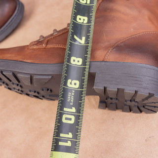 Clarks Women Orinocco 3 Brown Leather Zip Lace-up Festival Combat Boots sz 7.5