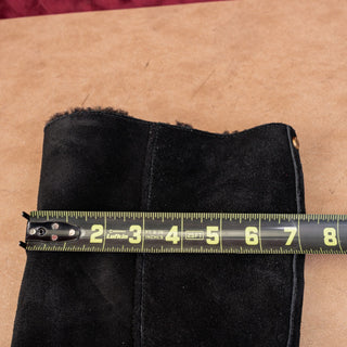 UGG Women Kasen Tall Black Suede Shearling Lined Boots sz 9.5US EUR40.5