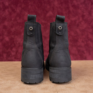 Timberland Women Courmayeur Valley Ash Black Nubuck Chelsea Boots sz 9.5