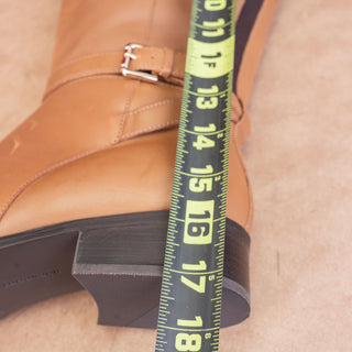 Rockport Women Harper Brown Leather Wide Calf Comfortable Knee boots sz 9.5