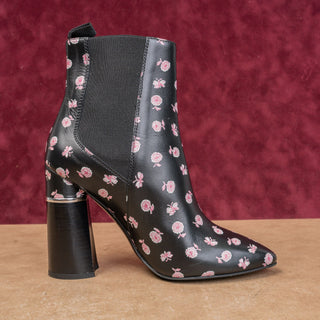 3.1 Phillip Lim Women Floral Leather Fashion Heel Boho Chelsea Boots 8US EUR38.5