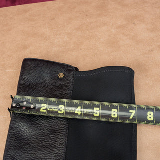 Cole Haan Women Greenwich Grand OS Black Leather Elastic Zip Knee Boots sz 7