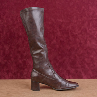 Franco Sarto Wmn Faux Leather Vintage Y2K Festival Square Fashion Party Boots 9