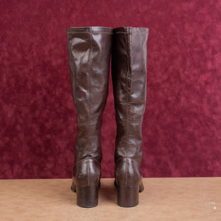 Franco Sarto Wmn Faux Leather Vintage Y2K Festival Square Fashion Party Boots 9
