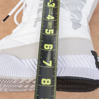 Sorel Women Out N About Puffy Lace-up Waterproof White Grey Ankle Boots Sz 6