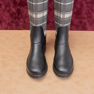 Ralph Lauren Women Plaid Farm Barn Riding Wellies Rain Rubber boots sz 7