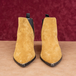 Acne Studios Women Jensen Suede Western Chelsea Point Toe Boots 7.5US EUR38