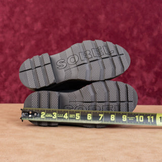 Sorel Women Lennox Lace Cozy STKD Waterproof Black Leather Ankle Boots Sz 6