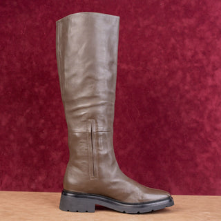 Vince Women Rune Brown Leather Waterproof Riding Knee Boots sz 9.5US EUR 40.5