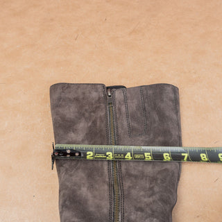 Born Women Black Leather Suede Zip Classic Riding Farm Comfortable Boots sz 7