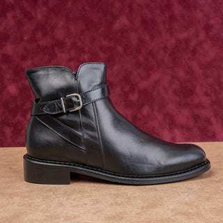 La Canadienne Women Sarah Black Leather Fashion Dress Ankle Dress Boots sz 9.5