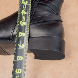 La Canadienne Women Sarah Black Leather Fashion Dress Ankle Dress Boots sz 9.5