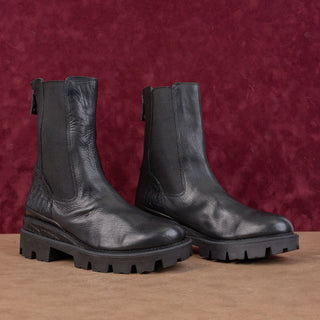 Sam Edelman Wmn Genia Black Leather Comfort Chelsea Festival Ankle Boots sz 8.5