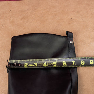 Nine West Women Cindy Black Vegan Leather Riding Equestrian Knee Boots sz 7