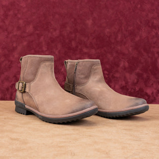 UGG Women Selima Brown Waterproof Suede Plush Lined Ankle Boots size 7