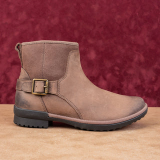 UGG Women Selima Brown Waterproof Suede Plush Lined Ankle Boots size 7