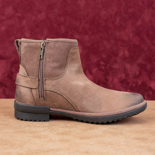 UGG Women Selima Brown Waterproof Suede Plush Lined Ankle Boots size 7