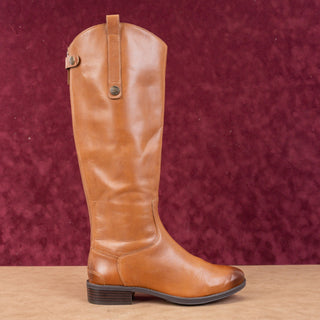 Sam Edelman Women Penny Riding Equestrian Brown Leather Knee Boots sz 8.5