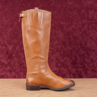 Sam Edelman Women Penny Riding Equestrian Brown Leather Knee Boots sz 8.5