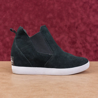 Sorel Wmn Out N About Slip Wedge Waterproof Pale Black Suede Ankle Boots Sz 11