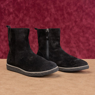 Trask Women Cassy Black Suede Zip Waterproof Ankle Boots size 6US EUR36
