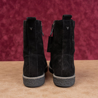Trask Women Cassy Black Suede Zip Waterproof Ankle Boots size 6US EUR36