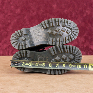 Dr Martens Women Quad Harness Moto Black Leather Lace-up Platform Boots M5 W6