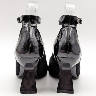 Robert Clergerie E Space Women Black Patent Leather Y2K 90s Heels size 6B
