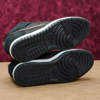 Nike Women Dunk Sky Hi Wedge Black Suede Lace Sneakers size 9.5