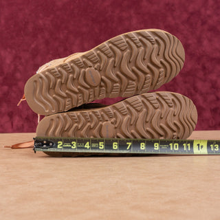 Baretraps Women Madyson Beige Suede Weatherproof Faux Fur Lace Snow Boots sz 11