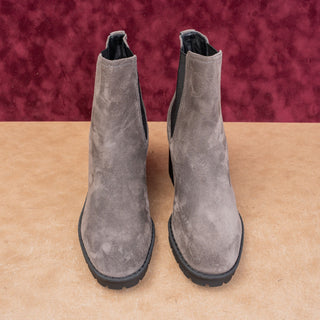 Vince Women Henderson Waterproof Chelsea Grey Suede Boots sz 10EUR40