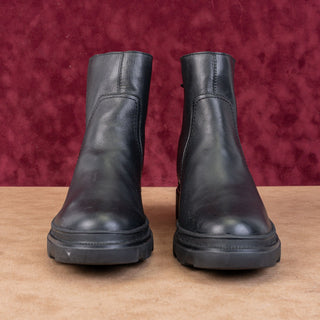 Naturalizer Women Joelle Waterproof Black Leather Back Zip Ankle Boots sz 7.5