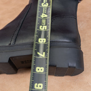 Naturalizer Women Joelle Waterproof Black Leather Back Zip Ankle Boots sz 7.5