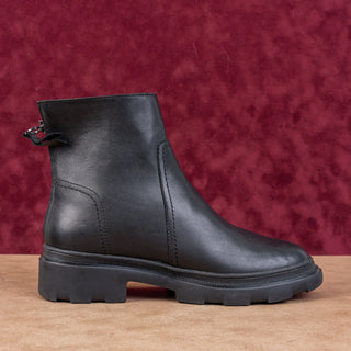 Naturalizer Women Joelle Waterproof Black Leather Back Zip Ankle Boots sz 7.5