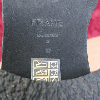 Frame Paris Women Le Holland Brown Leather Chelsea Boots Size 6.5 EUR 37