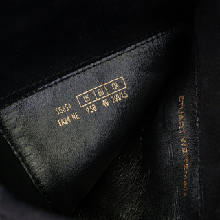 Stuart Weitzman Women 5050 Plain Black Suede OTK Fashion Dress Boots sz 9.5