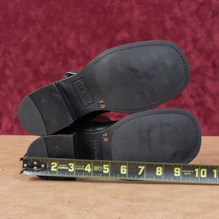 Steve Madden Women Arch Black Leather Moto Biker Ankle Boots sz 7