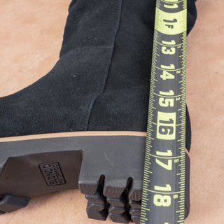 Blondo Women Kray Waterproof Black Suede Slouch Riding Knee Boots sz 9.5