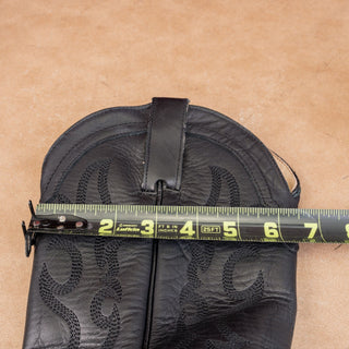 Shyanne Women Dolly Black Leather Western Cowboy Snip Toe Boots sz 9