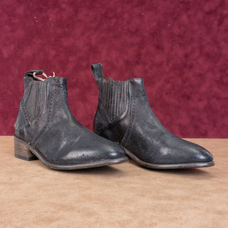 Bed Stu Women Chelsea Black Rustic Leather Western Boots size 6.5