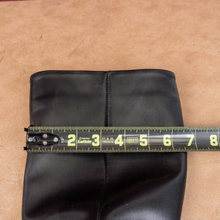 La Canadienne Women Lanna City Black Leather Lug Heel Knee Boots sz 8.5
